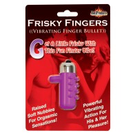 Frisky Fingers Purple Silicone Finger Vibe