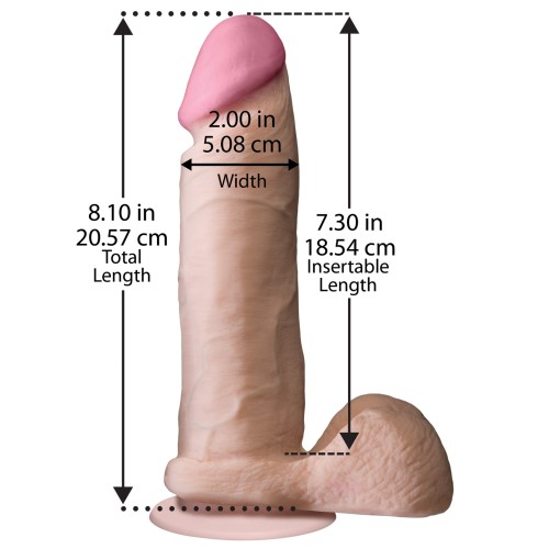 Realistic 8 Inch Cock with Balls - Premium Pleasure