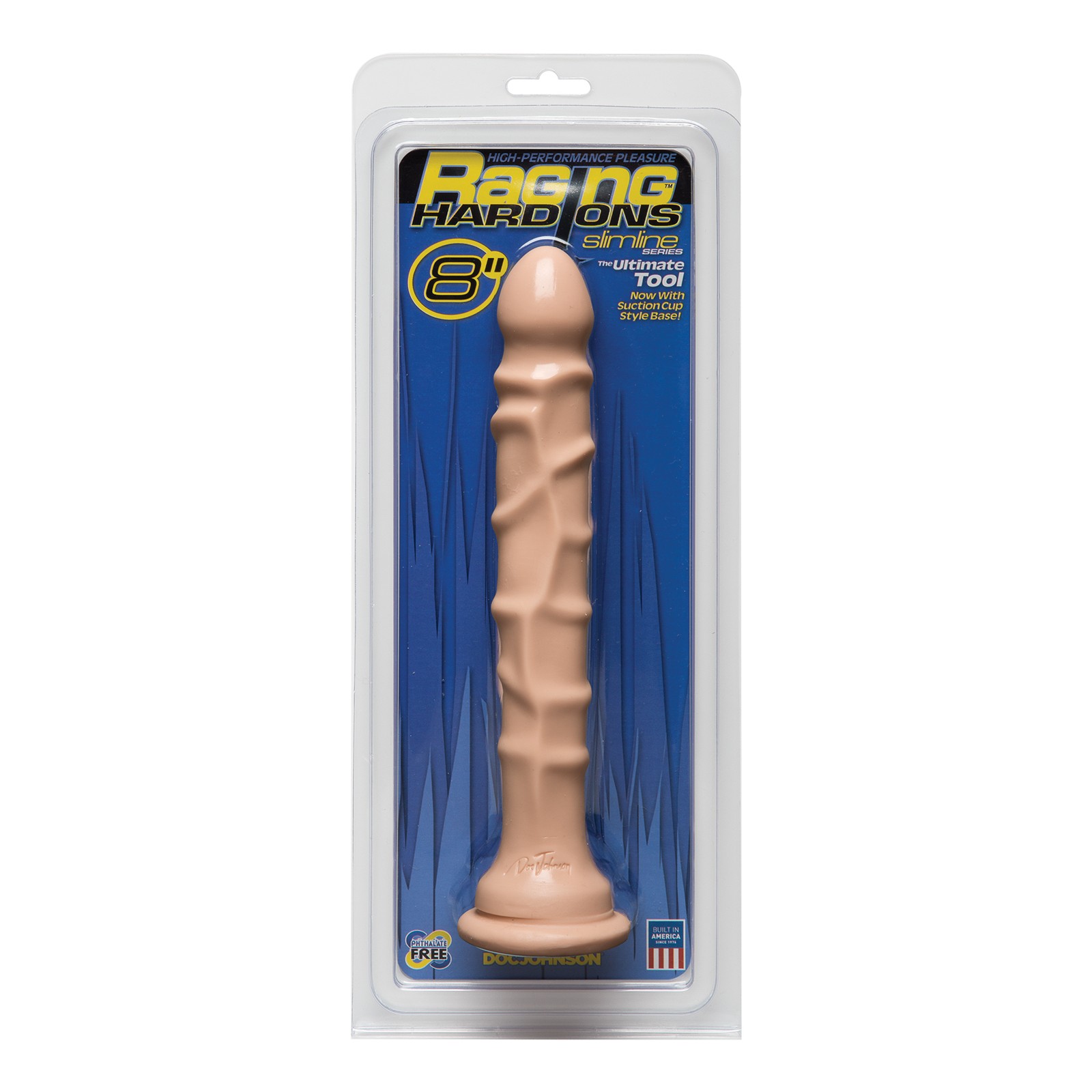 Raging Hard Ons Slimline 8" Dong w/Suction Cup - Realistic Pleasure