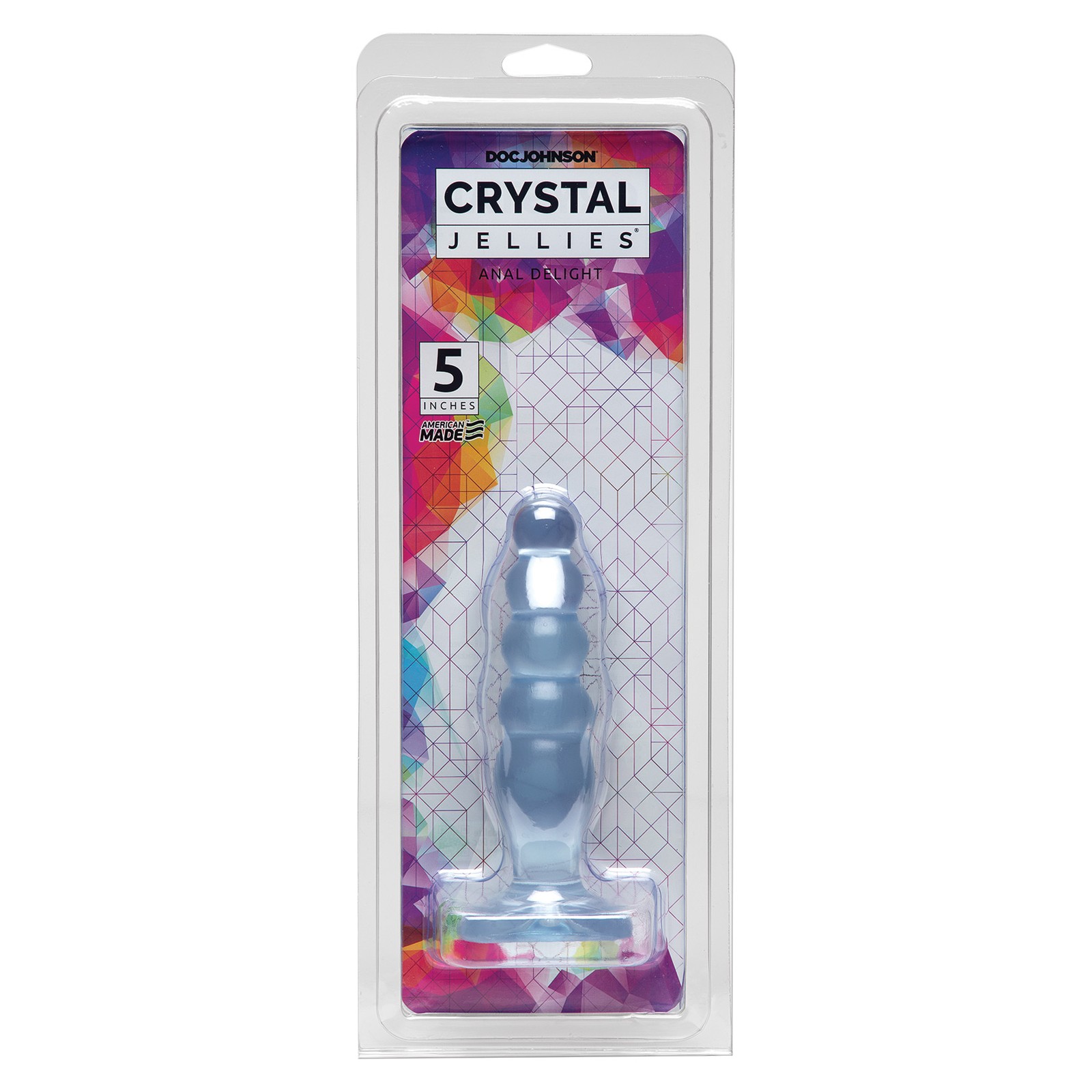 Crystal Jellies 5 Inch Anal Delight Clear