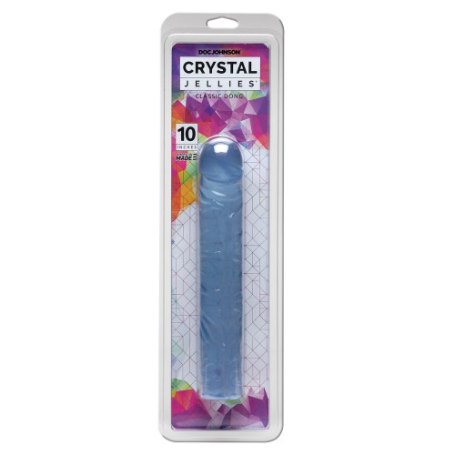 Doc Johnson 10" Crystal Jellies Dildo - Clear