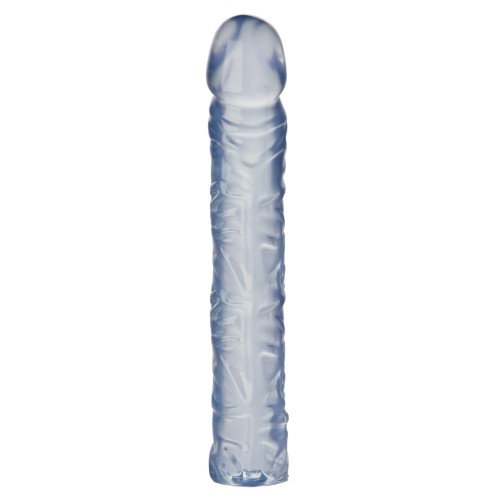 Dildo Clásico Crystal Jellies de 10" de Doc Johnson - Transparente