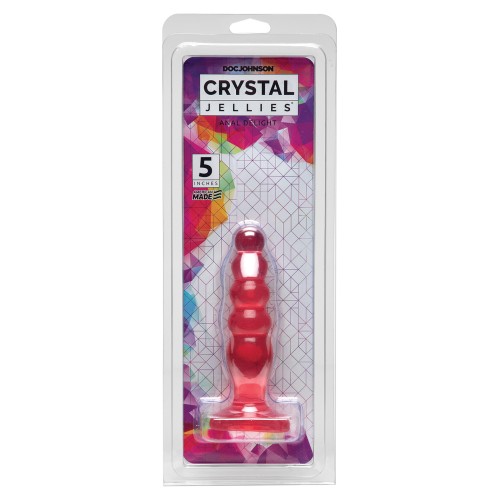 Doc Johnson Crystal Jellies 5 Inch Anal Delight Pink