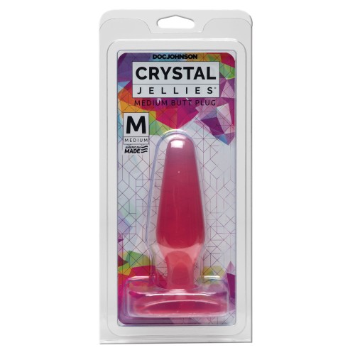 Plug Anal Crystal Jellies Rosa Medio