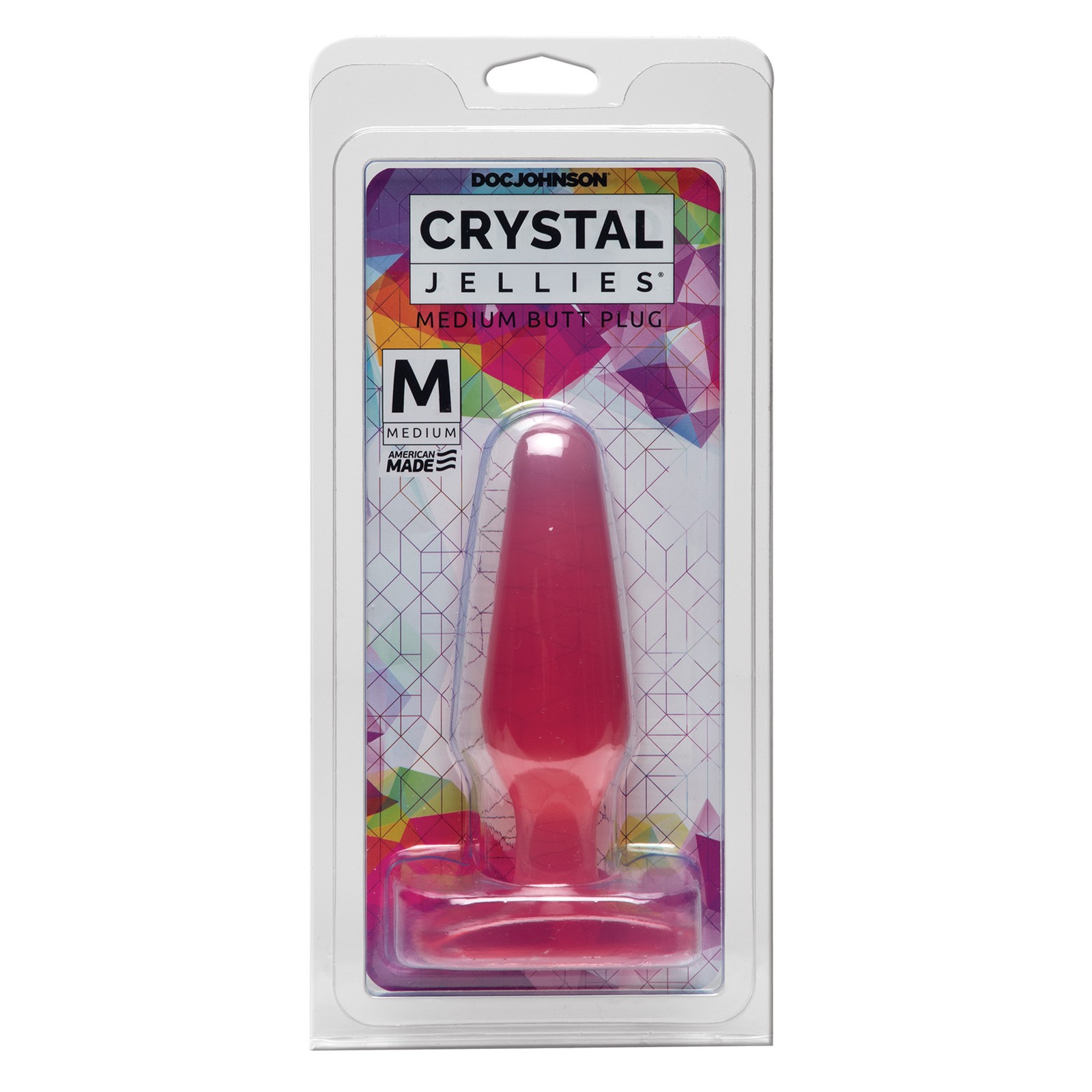 Crystal Jellies Butt Plug Medium Pink