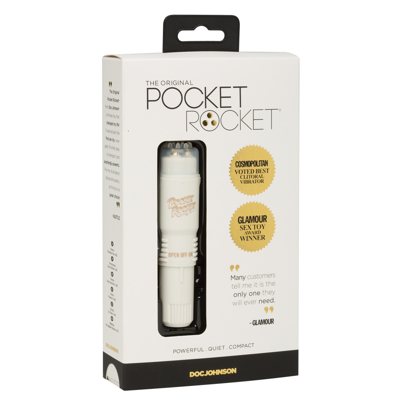 Original 4 Pocket Rocket Ivory Vibrator