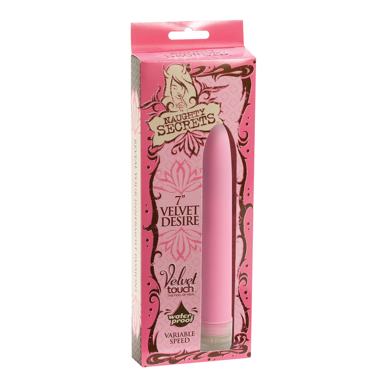 Naughty Secret Velvet Desire Vibrator 7" Pink