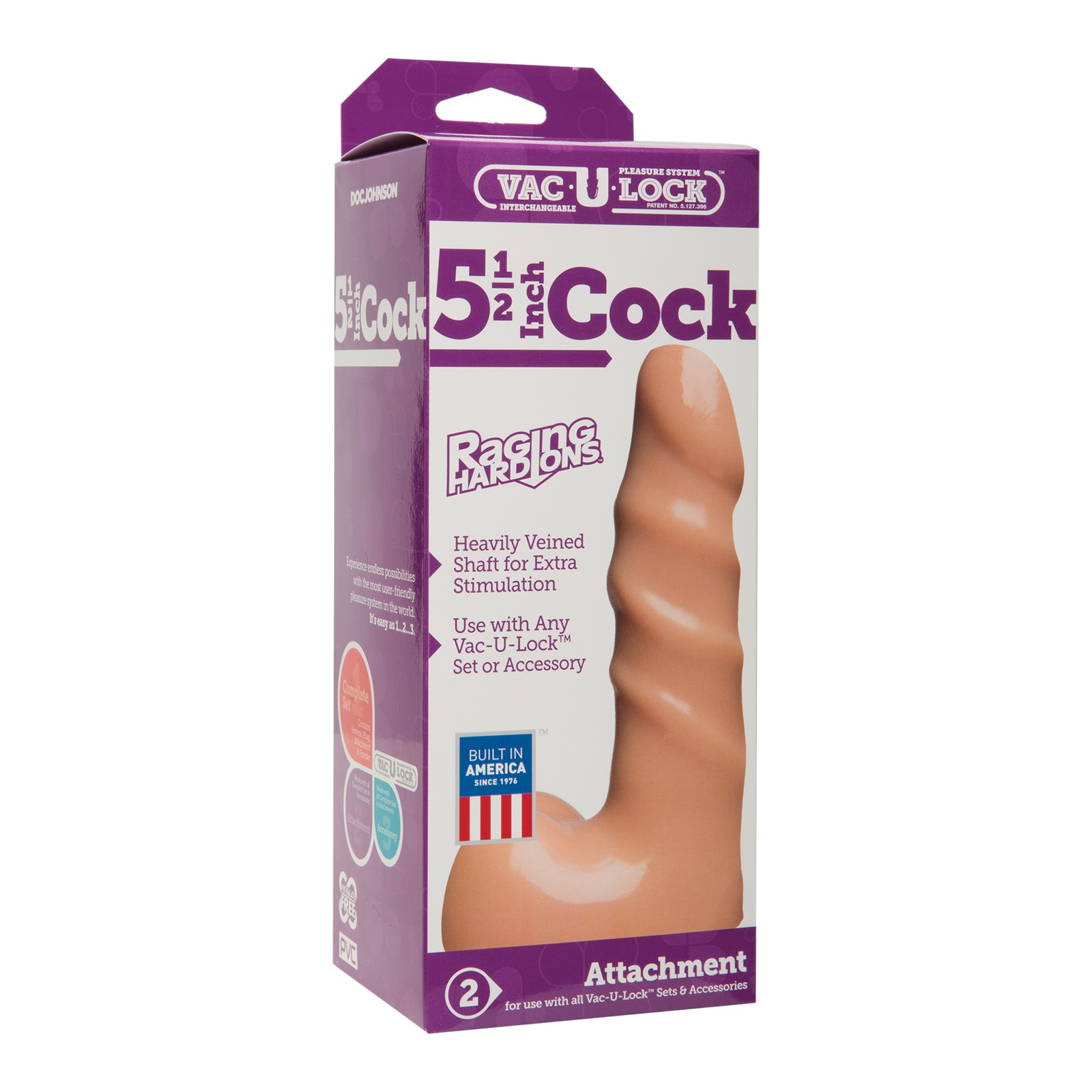 Vac-U-Lock Pene Realista de 5.5 Pulgadas para Placer Máximo