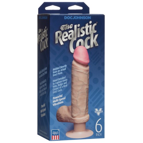 Vibrating 6-Inch Realistic Cock for Ultimate Pleasure