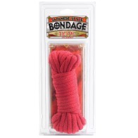 Japanese Style Bondage Cotton Rope - Red