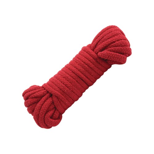 Japanese Style Bondage Cotton Rope - Red