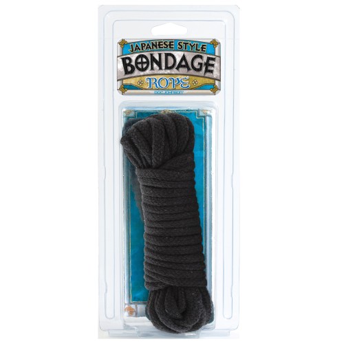 Japanese Style Cotton Bondage Rope - Black