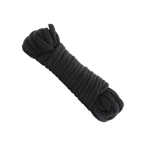 Japanese Style Cotton Bondage Rope - Black