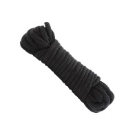 Japanese Style Cotton Bondage Rope - Black