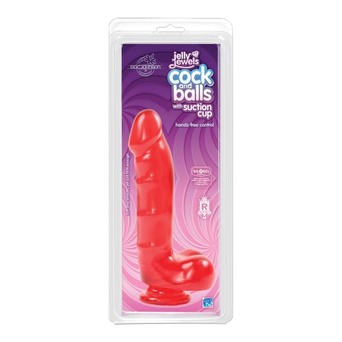 Jelly Cock with Suction Cup Ruby - Realistic Pleasure