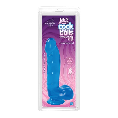 Cock Jelly Azul Ventosa Placer Realista