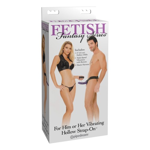 Fetish Fantasy Vibrating Hollow Strap-On - Explore Together