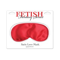 Fetish Fantasy Satin Love Mask in Red