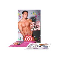 Bachelorette Party Favors - Pin the Macho On the Man Game