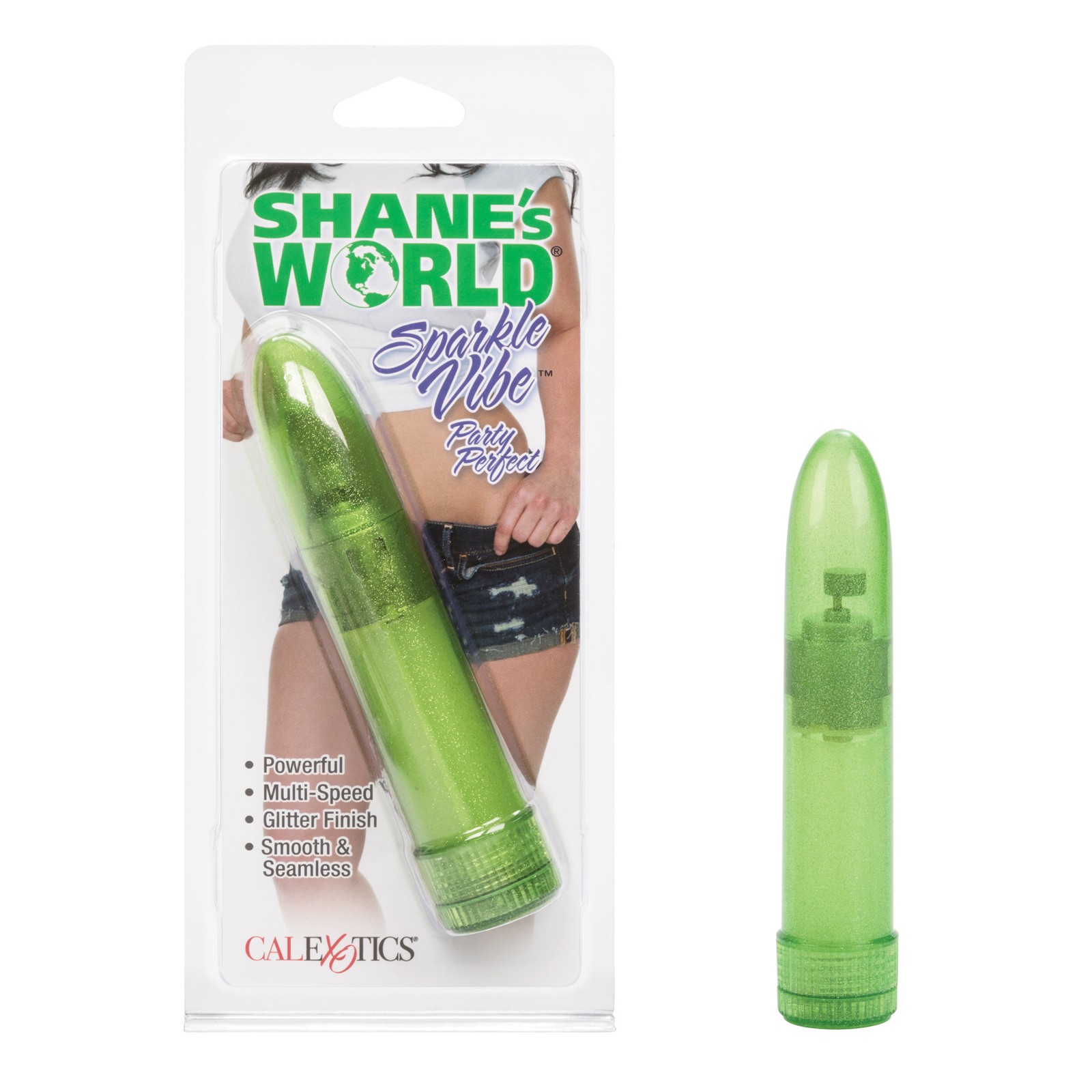 Vibrador Brillante de Shane's World Verde