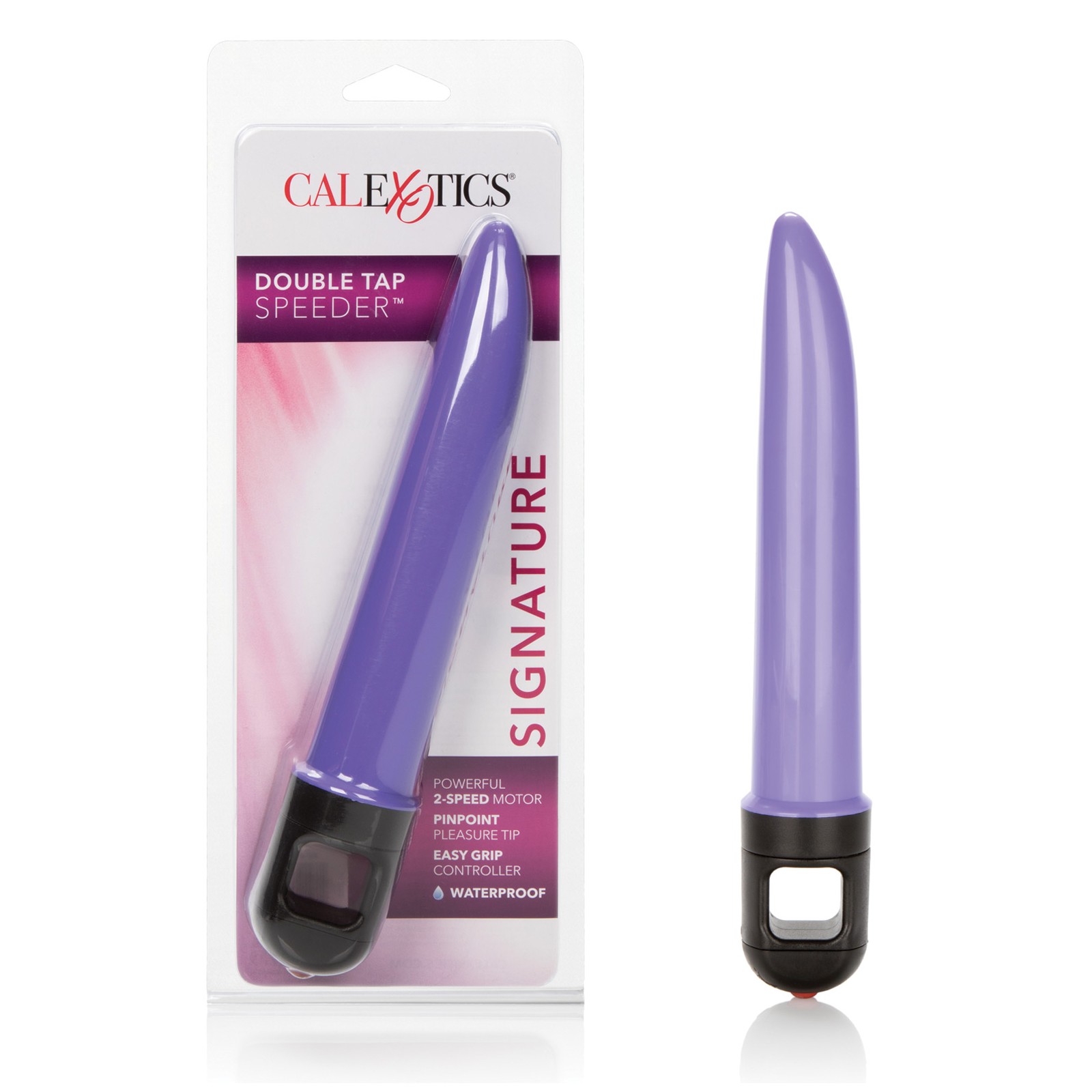 Double Tap Speeder 6.5 pulgadas Vibrador Púrpura