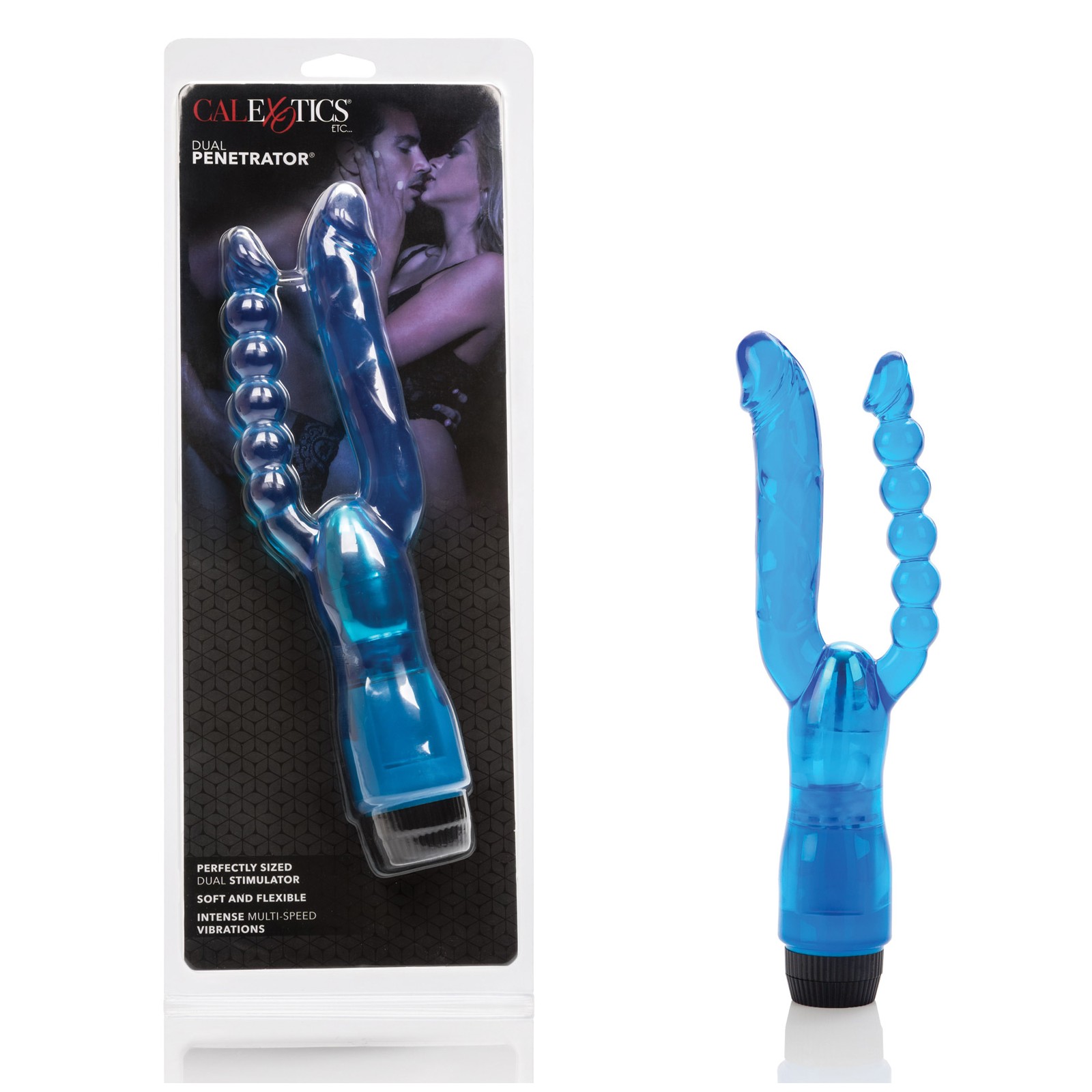 Crystalessence 5 Inch Dual Penetrator Blue