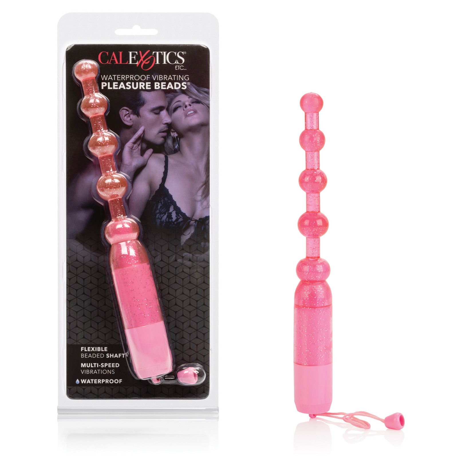 Vibrating Pleasure Beads Waterproof - Pink