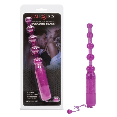 Waterproof Vibrating Pleasure Beads Purple