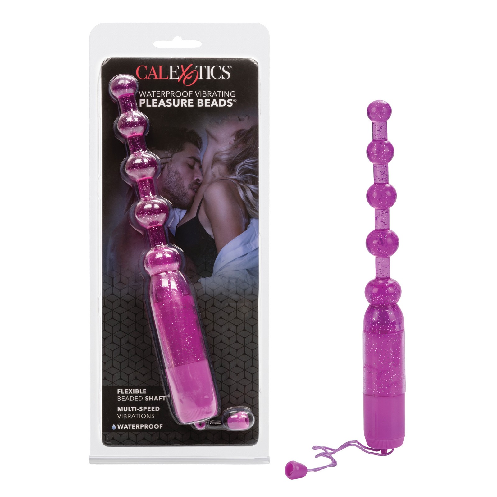 Waterproof Vibrating Pleasure Beads Purple