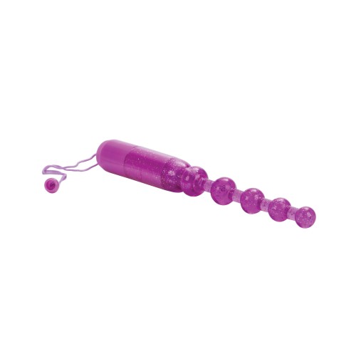 Waterproof Vibrating Pleasure Beads Purple