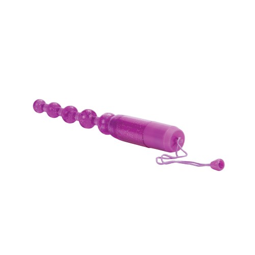 Waterproof Vibrating Pleasure Beads Purple