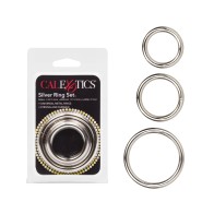 Silver Ring Set for Enhanced Pleasure