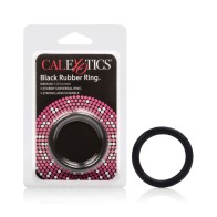 Medium Black Rubber Ring for Enhanced Pleasure