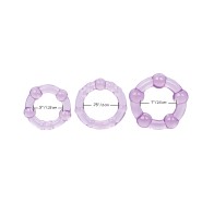 Silicone Island Rings Purple