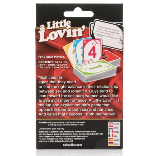 Juego de Cartas A Little Lovin' para Parejas