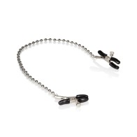 Silver Beaded Nipple Clamps for Sensual Play