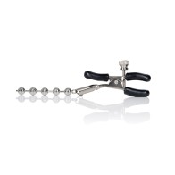 Silver Beaded Nipple Clamps for Sensual Play