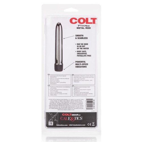 COLT 7 Inch Silver Metal Vibrator