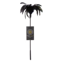 Sportsheets Body Tickler Starburst Feather in Black for Sensual Teasing