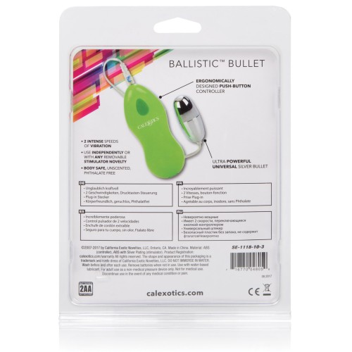 Vibrador Bala Balística Slimline Verde