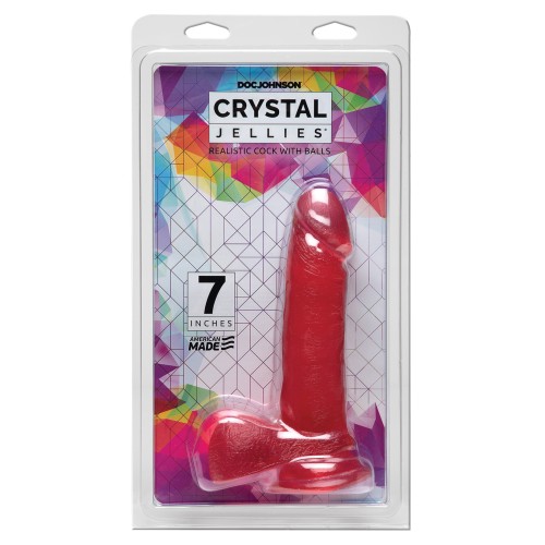 Crystal Jellies 7 Inch Realistic Cock for Exciting Pleasure