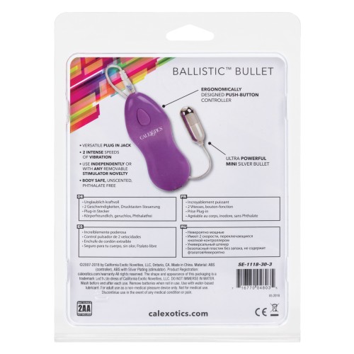 Mini Bullet Ballistic con Controlador Púrpura