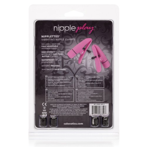 Nipple Play Vibrating Nipplettes Pink