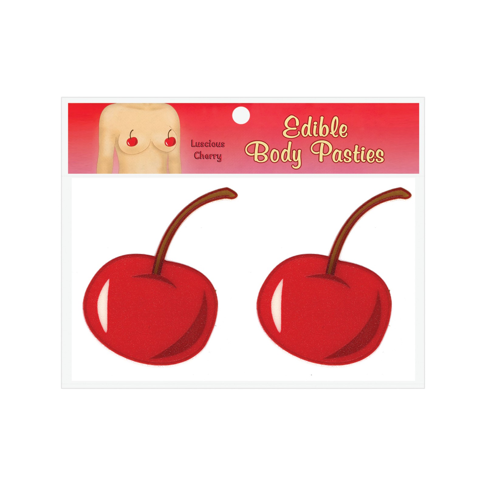 Edible Body Pasties Cherry Red