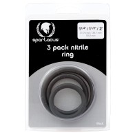 Spartacus Nitrile Cock Ring Set for Enhanced Pleasure