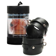 KinkLab Leather Wrist Cuffs - For Pleasure and Restraint