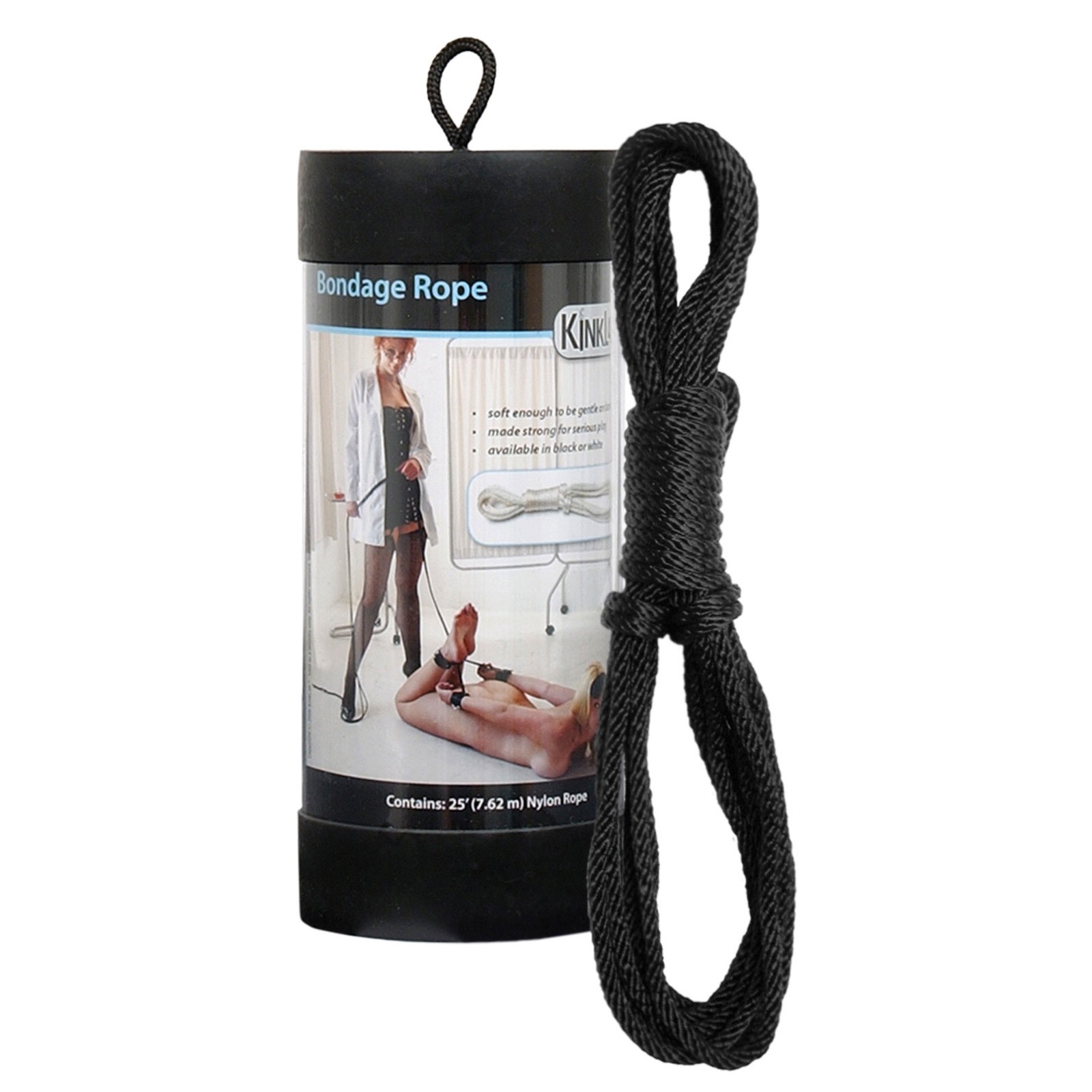 KinkLab 25" Bondage Rope Black