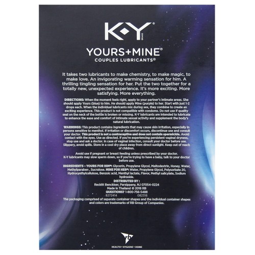 K-Y Set de Regalo Yours Mine