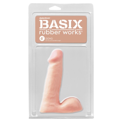 Basix Rubber Works 6" Dong - Flesh