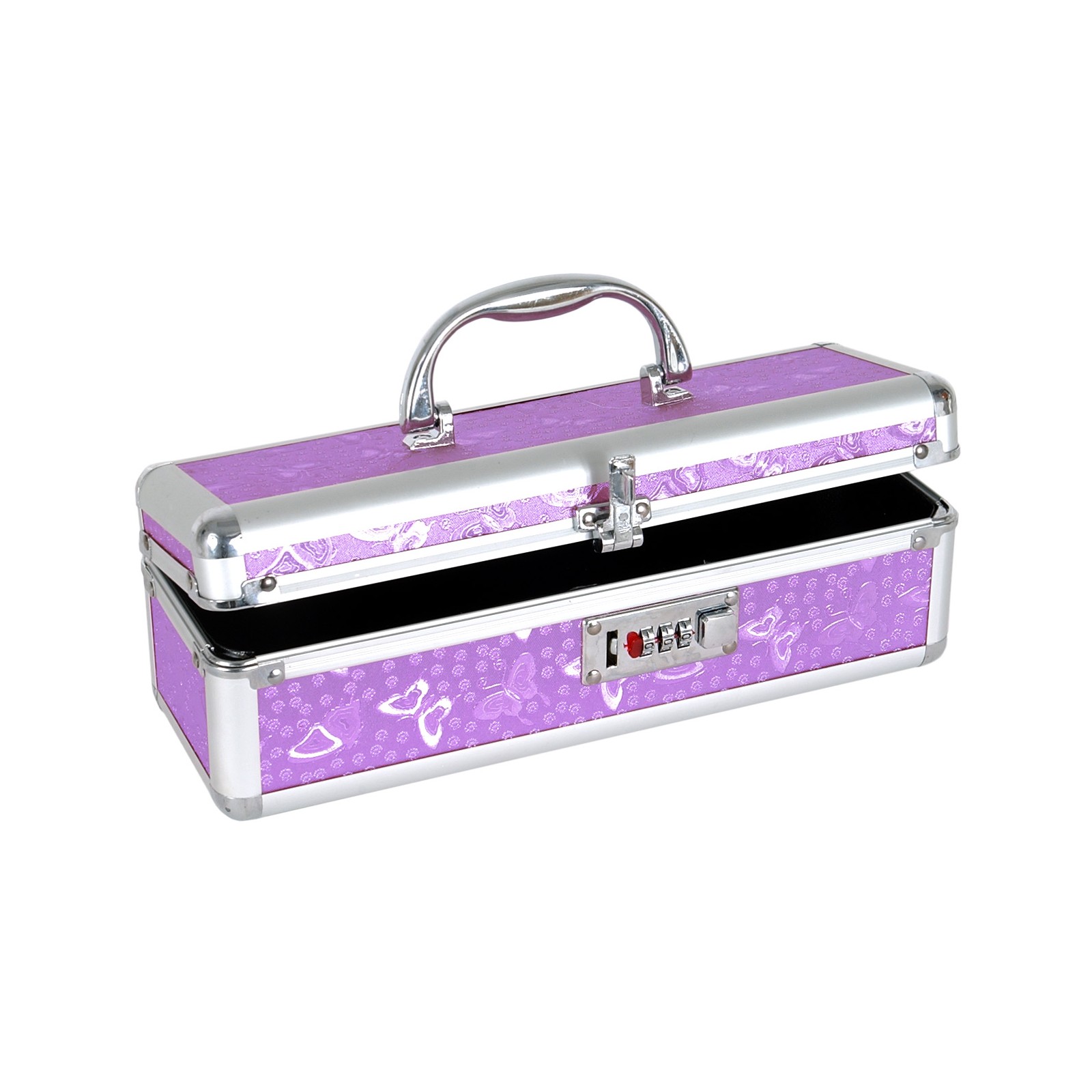 Lockable Vibrator Case - Purple